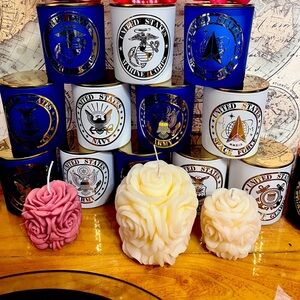 Luxury candle customization pick your emblem 8 oz with lid